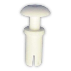 Държач за етикет на стойка Клипс Бял Голям 5Mmx10Mm